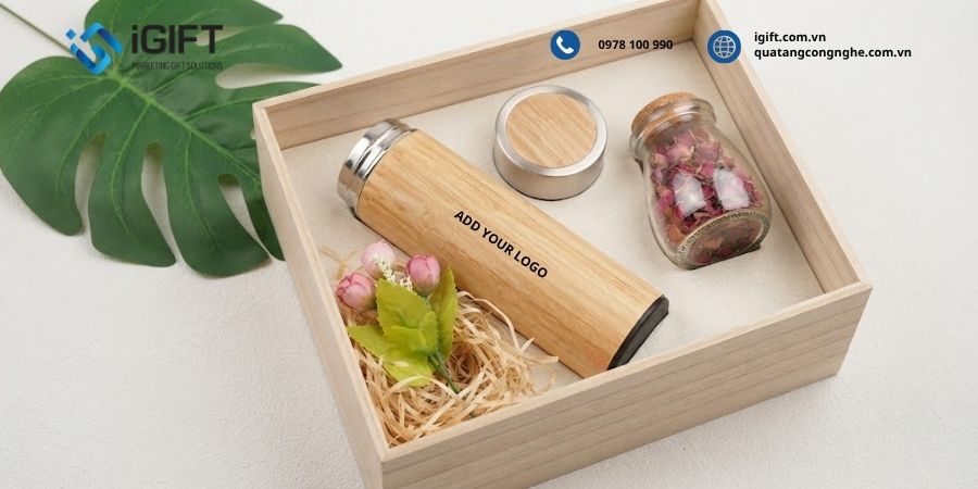 Bình giữ nhiệt vỏ tre khắc tên, logo theo yêu cầu - Quà tặng doanh nghiệp xanh 2 chon-binh-giu-nhiet-vo-tre-lam-qua-tang