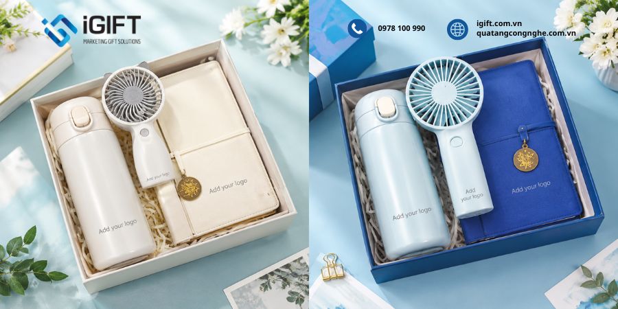Sổ tay in logo công ty - Mẫu đẹp, giá tốt tận xưởng 10 bo-giftset-so-tay-3