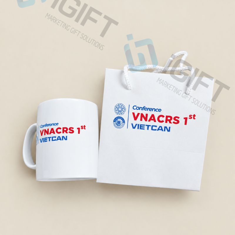 Cốc sứ in logo cao cấp kèm túi giấy - VIETCAN 1 coc-su-in-logo-1