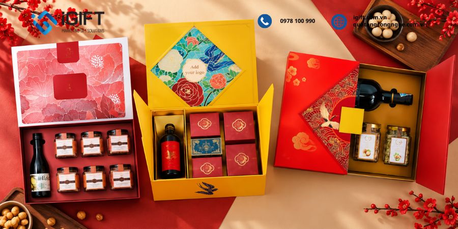 Set quà Tết doanh nghiệp 2027 in logo sang trọng, tối ưu chi phí 9 huong-dan-chon-set-qua-tet-doanh-nghiep