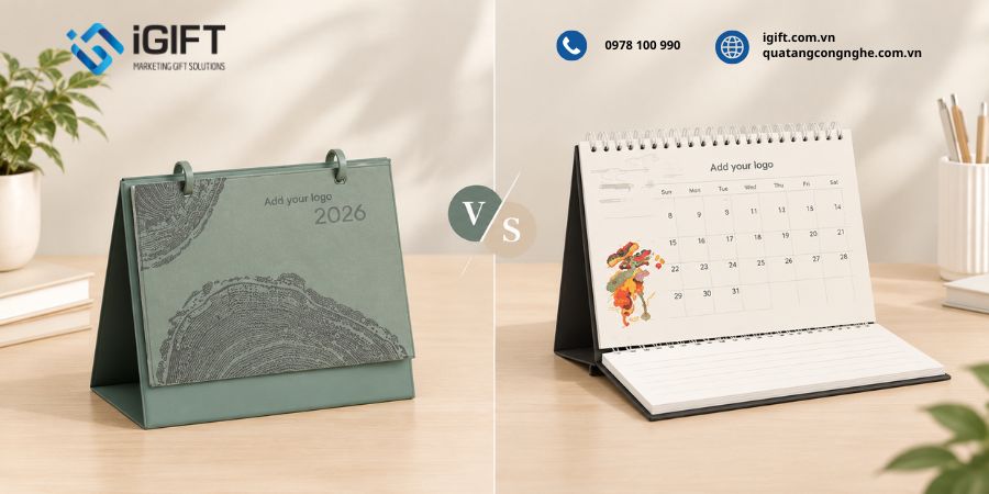 Lịch để bàn chữ A và chữ M khác nhau thế nào? Doanh nghiệp nên chọn loại nào? 3 lich-de-ban-chu-a-va-chu-m-khac-nhau-the-nao