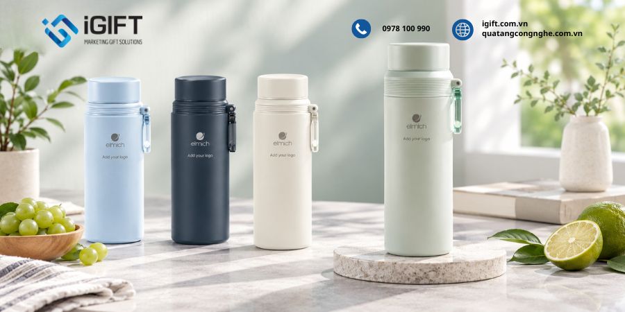 Bình giữ nhiệt Elmich: Nguồn gốc, đánh giá chất lượng, giá và dịch vụ in logo 6 mau-binh-giu-nhiet-elmich-4
