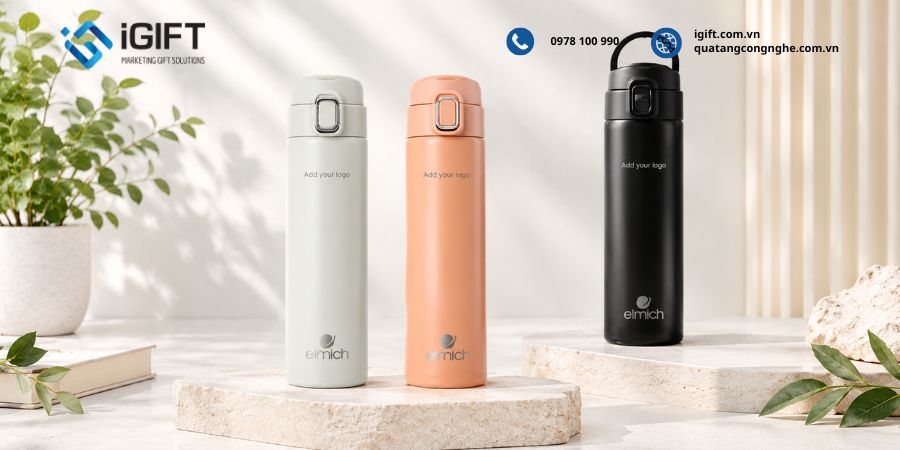 Bình giữ nhiệt Elmich: Nguồn gốc, đánh giá chất lượng, giá và dịch vụ in logo 8 mau-binh-giu-nhiet-elmich-6