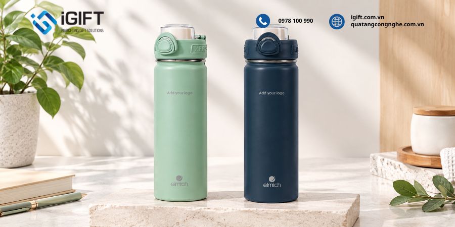 Bình giữ nhiệt Elmich: Nguồn gốc, đánh giá chất lượng, giá và dịch vụ in logo 9 mau-binh-giu-nhiet-elmich-7