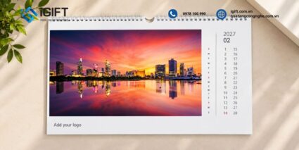 In lịch để bàn chữ A giá xưởng, tùy chỉnh thiết kế cho doanh nghiệp 6 mau-lich-de-ban-chu-a-2